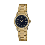 Moteri&scaron;kas laikrodis Casio Collection LTP-V002G-1B, auksinis
