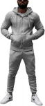 Sportinis kostiumas vyrams J.Style Fleece Grey 68C10386-2, pilkas