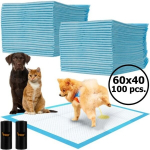 Vienkartinės &scaron;unų palutės 100 vnt. 60x40 cm + mai&scaron;eliai 30 vnt.