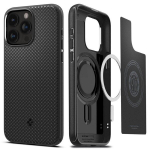 Telefono dėklas - Spigen - Mag Armor MagFit - iPhone 15 Pro Max - Juodas matinis - Patvarus TPU