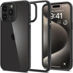 Dėklas iPhone 15 Pro Ultra Hybrid, juodas matinis