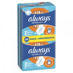 Always Ultra Size 1 dieniniai higieniniai paketai su sparneliais, normal, 20 vnt.