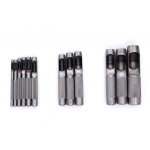 Skylių i&scaron;mu&scaron;ėjų odoje rinkinys 3-19 mm 12vnt.