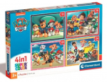4 dėlionių rinkinys Clementoni &Scaron;unyčiai Patruliai (Paw Patrol), 72d.