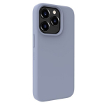 &bdquo;Evelatus Apple iPhone 15 Pro Max&ldquo; auk&scaron;čiausios kokybės mink&scaron;tas silikoninis dėklas, levandų pilkos spalvos