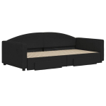 Sofa-lova vidaXL, 100x200 cm, juoda