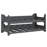 Vyno lentyna vidaXL, pilka