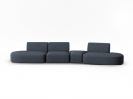 Sofa Milo Casa Paolo, 412x124x74 cm, mėlyna