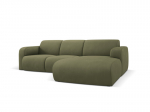 De&scaron;ininė sofa Windsor & Co Lola, 250x170x72 cm, &scaron;viesiai žalia