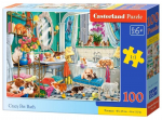 Dėlionė Castorland, 100 vienetų, Crazy Pet Bath