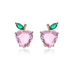 Auksuoti auskarai su žėrinčiais Swarovski kristalais