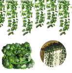 Dirbtinių gebenės lapų girlianda