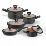 Puodų rinkinys Starke Pro Dark Copper, 10 dalių