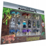Figūrėlės konstruktoriams Minecraft, 12 vnt.