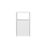 Naktinis staliukas Asir, 36x25,3x61,4 cm, baltas