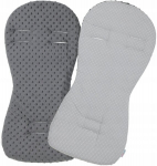 Dvipusis įdėklas vežimėliui Babymam, grey, 71x35 cm