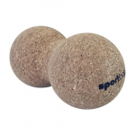 Masažinis kamuoliukas Sportbay Duo Ball Cork, 16x8cm, rudas