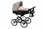 Vežimėlis FANARI CLASSIC Baby Fashion 2in1 Beige/Claret