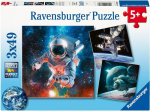 Dėlionė Ravensburger Outer Space, 3x49 d.