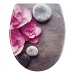 Klozeto sėdynė 453x374 mm duroplastas,lėtai nusileidžianti, nuimama. Energy Stones