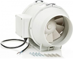 Vamzdžių ventiliatorius 100 mm STERR, IP44, baltas