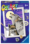 Tapyba pagal skaičius Mistiniai vilkai Ravensburger 23709