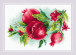 Siuvinėjimo kryželiu rinkinys "Juicy Pomegranate" 30x21 RIOL2175