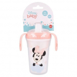 Nei&scaron;siliejantis puodelis kietu snapeliu Thermobaby Minnie, 295 ml