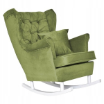 Svetainės fotelis Family Furniture, 104x92 cm, žalias