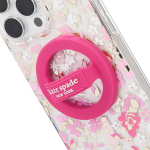 Telefono laikiklis Kate Spade Niujorko magnetinė kilpa - MagSafe pir&scaron;tų laikiklis (Pom Pom Pink)