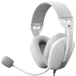 White Shark Sparrow GH-244 White &ndash; lengvos laidinės žaidimų ausinės su mikrofonu