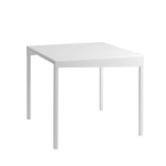 Valgomasis stalas OBROOS METAL 80x80 - baltas