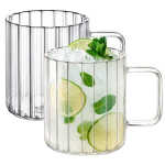 Stikliniai kavos puodeliai Wilmax, 2 vnt., 550 ml.