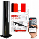 Langų tamsinimo plėvelė automobiliams Solar Systems juoda NHP 80% 75x300cm rinkinys