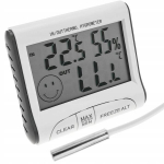 Oro stotis Skaitmeninė LCD &ndash; Su i&scaron;oriniu jutikliu, Drėgmės ir temperatūros matavimas, -50&deg;C iki +70&deg;C