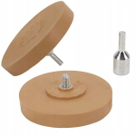 Guminis diskas &ndash; Saugus ratlankiams, Be chemijos, Skersmuo 90 mm, Komplektas su adapteriu