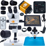 Mikroskopas Zenthril Mercury Pro &ndash; Trinokulinė galvutė, HDMI kamera 12MP, Didinimas 7&ndash;45x