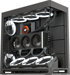 Korpusas HAVN HS 420 VGPU PC-case, Midi-Tower, E-ATX, Tempered Glass, PCIe 5.0 Riser cable - black