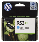 Kasetė ra&scaron;aliniams spausdintuvams hp originalus ra&scaron;alas f6u16ae, hp 953xl, žydras, 1600p, 20 ml, didelės talpos, hp officejet pro 8218,8710,8720,8720,8730,8740