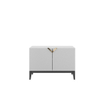 Komoda, Visby DEMI LONG 2D, 100.5x42 cm, Balta