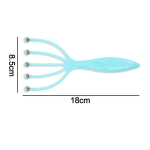 massagers,Scalp Massager Handheld SPA Stress Relief Head Massager Easy Carry to Promote Blood Crculation's Head Scratcher,Blue