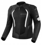 Vyri&scaron;ka vasarinė motociklininko striukė SHIMA MESH PRO 2.0, juoda/balta, dydis S