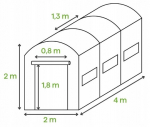 &Scaron;iltnamis Fluxar home FOI-1081 400 x200 cm,  8 m&sup2;