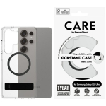 Etui CARE by PanzerGlass Feature Black Kickstand & QI do Samsung Galaxy S25 Ultra przezroczysty