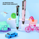 USB maitinamas 3D pie&scaron;tukas,  Rožinis