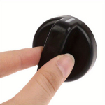 Dujinės viryklės rankenėlė, 8mm, juoda, plastikinė