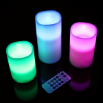 LED žvakių rinkinys 3vnt