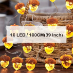 LED kankorėžių girlianda, 1 m / 39 colių
