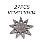 CNC frezavimo plok&scaron;telės VCMT110304, kietojo lydinio, 27Vnt.VCMT110304