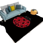 Boružėlės ra&scaron;tuotas kilimas, 120 cm x 160 cm / 47,24 colio x 63 colio